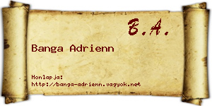 Banga Adrienn névjegykártya