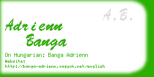 adrienn banga business card